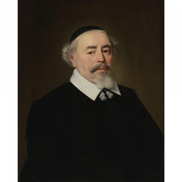 PORTRAIT OF A BEARDED MAN WEARING A SKULLCAP, SAID TO BE THE MAYOR OF DORDRECHT - Jacob Gerritsz Cuyp
