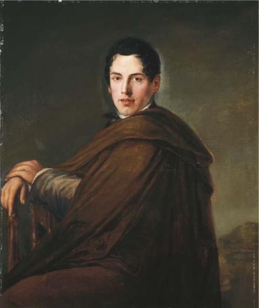 Retrato de joven sentado - Juan Antonio Ribera