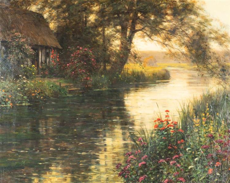 Cottage by the River - Louis Aston Knight