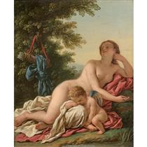 Vénus et l’Amour endormi - Louis Jean Francois Lagrenee