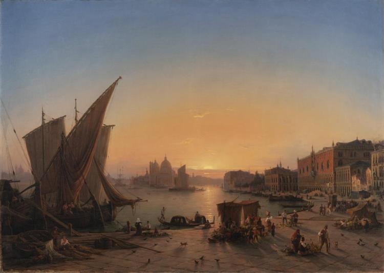 VENICE IN THE EVENING LIGHT - Ludwig Mecklenburg