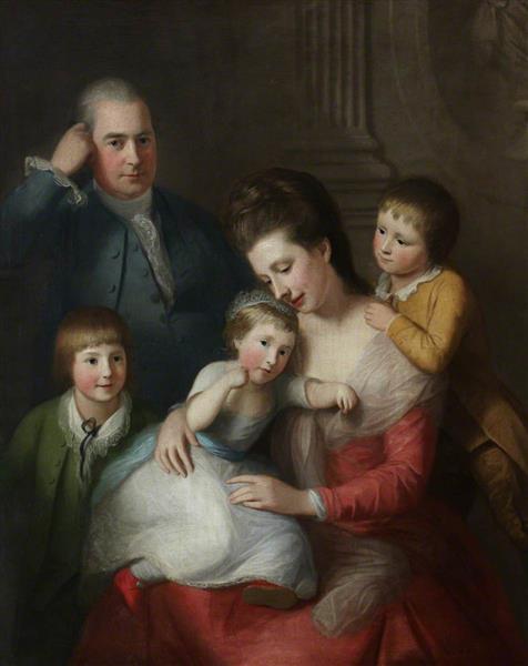 Bartholomew Ruspini (1728–1813), Chevalier, with Family - Nathaniel Hone the Elder