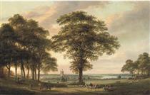 Woolwich from the Conduit Hill, the Thames estuary beyond - Paul Sandby