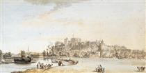 VIEW OF WINDSOR CASTLE AND TOWN FROM THE GOSWELL'S - Paul Sandby