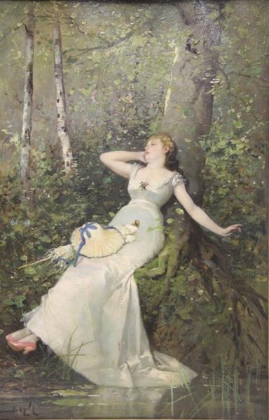 Beauty Relaxing with Parasol - Pierre-Marie Beyle
