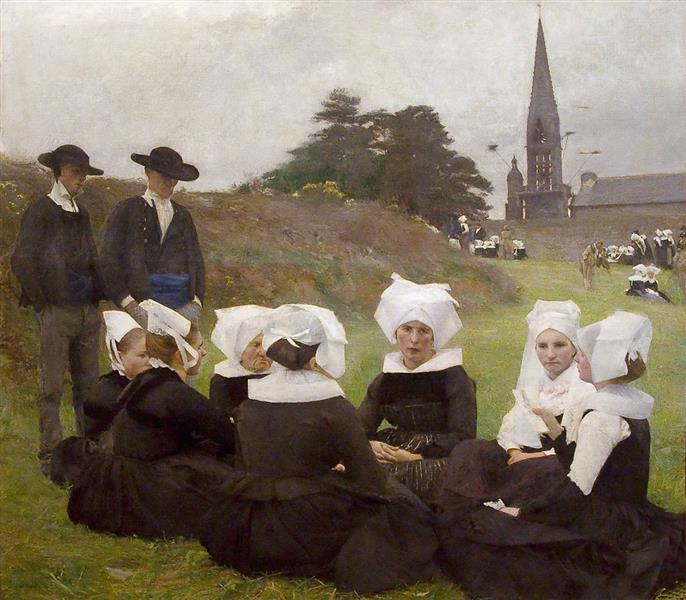 Breton Women at a Pardon, 1887 - Pascal Dagnan-Bouveret
