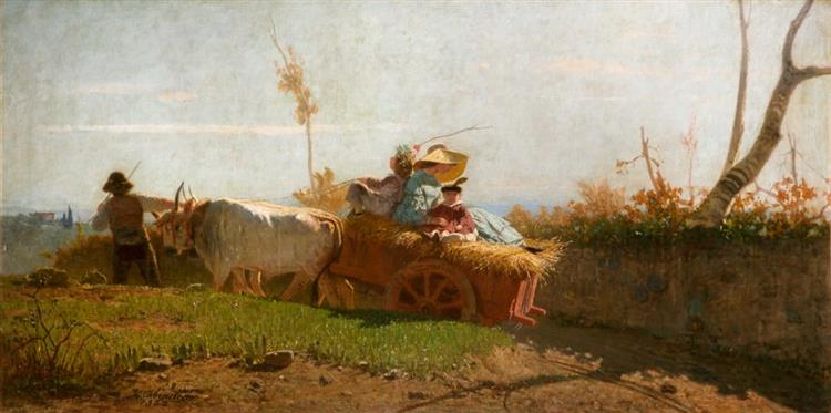 The return from the fields, 1862 - Vincenzo Cabianca