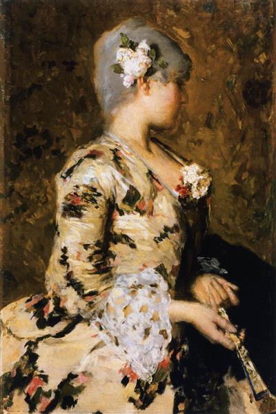 Eighteenth-Century Venetian Lady, 1887 - Giacomo Favretto