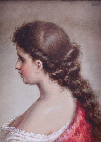 A young pretty lady, 1881 - Johann Georg Meyer