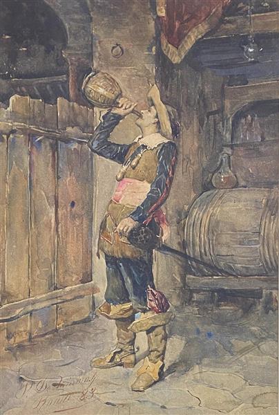 In the cellar, 1883 - Publio de Tommasi