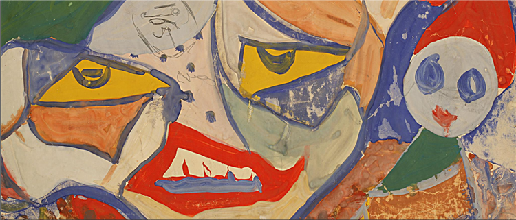 Composition with Faces, 1965 - Vudon Baklytsky