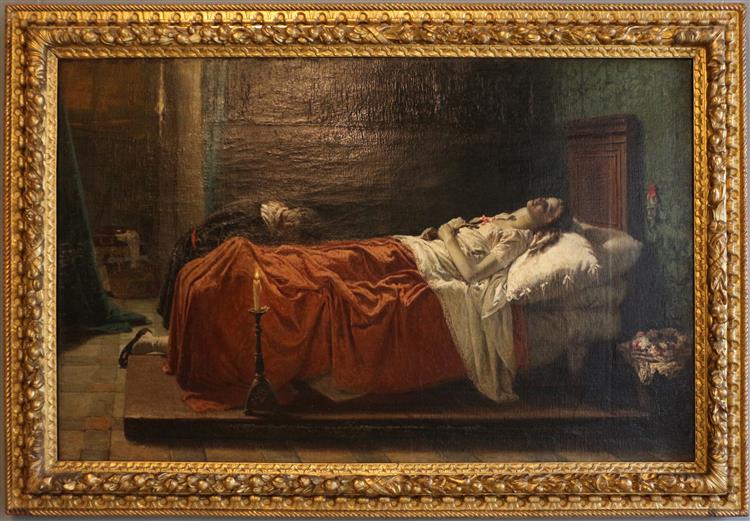 The death of Tintoretto's daughter, 1861 - Eleuterio Pagliano