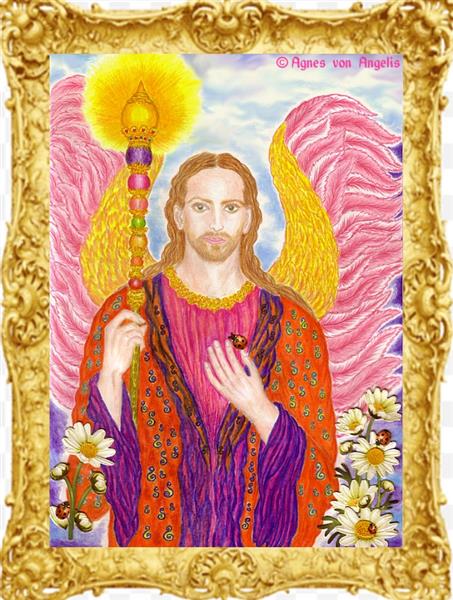 Archangel Raziel and the mysteries of God, c.2017 - Agnes von Angelis AvA