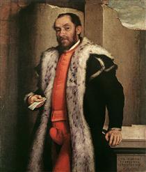 Portrait of Antonio Navagero - Джованні Баттіста Мороні