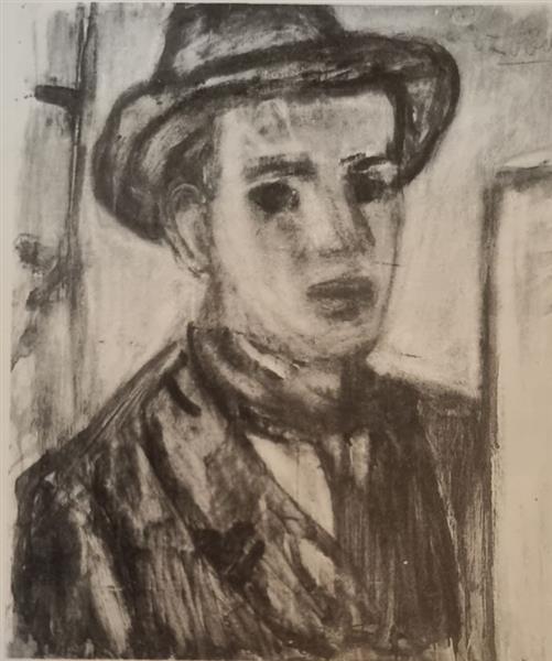 Self Portrait,, 1920 - Béla Czóbel