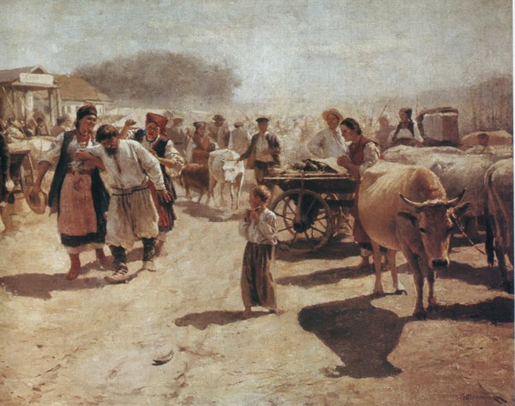 З Базару, 1898 - Nikolaï Pimonenko