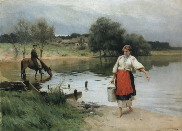 По воду, 1893 - Mykola Pymonenko