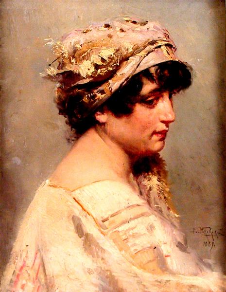Italian woman, 1889 - Vladímir Makovski