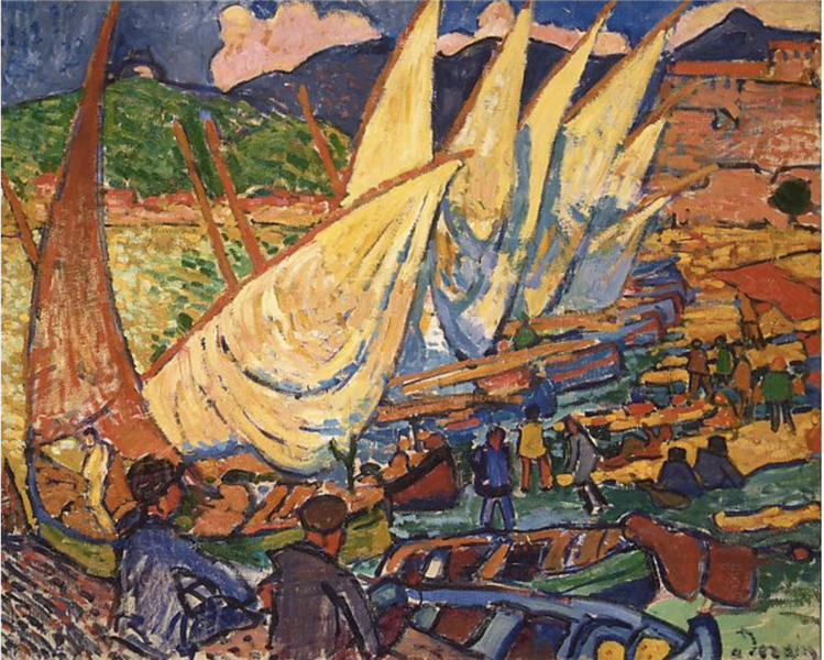 Fishing Boats, Collioure, 1905 - 安德列·德兰