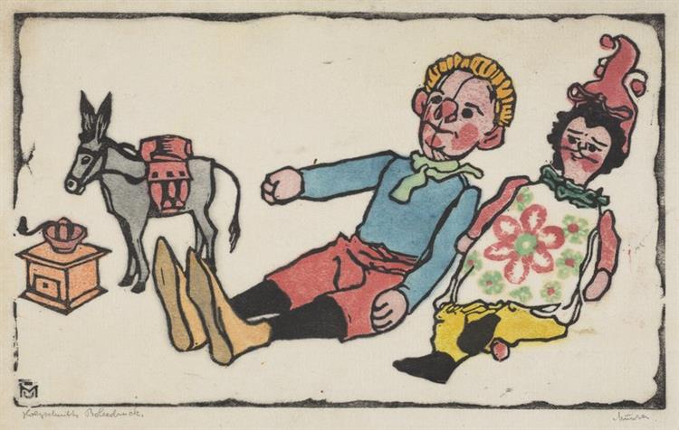 Tünnes And Company (Toy #2), 1908 - Gabriele Munter