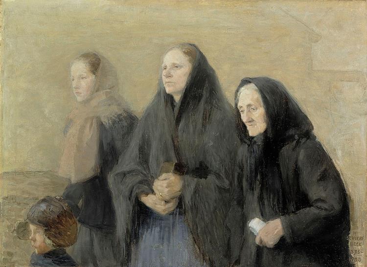 Churchgoers (Easter Morning), 1900 - Helene Schjerfbeck
