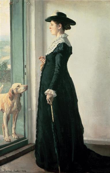Portrait of My Wife, 1884 - Michael Peter Ancher