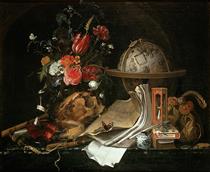 Vanitas Still Life - Maria van Oosterwijk