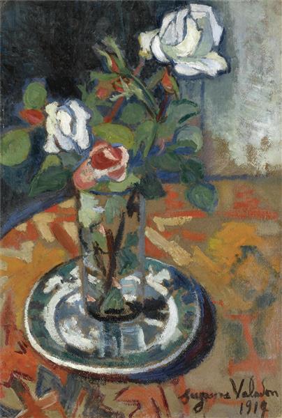 Roses in a Vase, 1914 - Suzanne Valadon