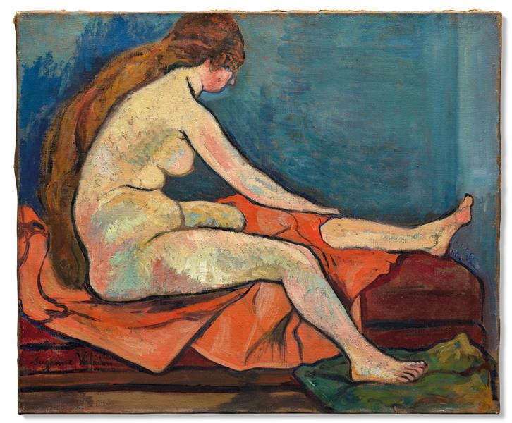 Seated Nude in Profile, 1917 - 蘇珊‧瓦拉東