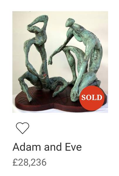 Maureen Quinn Sculpture - ADAM AND EVE - MAUREEN QUIN