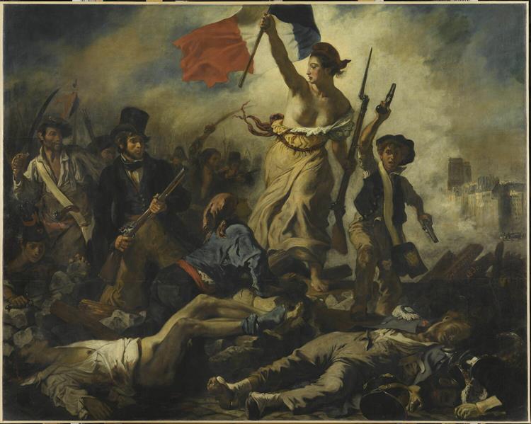 A Liberdade Guiando o Povo, 1830 - Eugène Delacroix