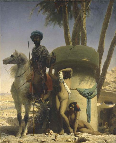 Egyptian modesty, 1838 - Марк Габриэль Шарль Глейр