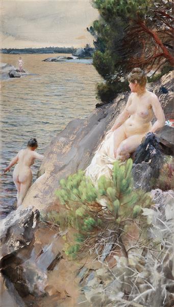 Summer, 1887 - Андерс Цорн
