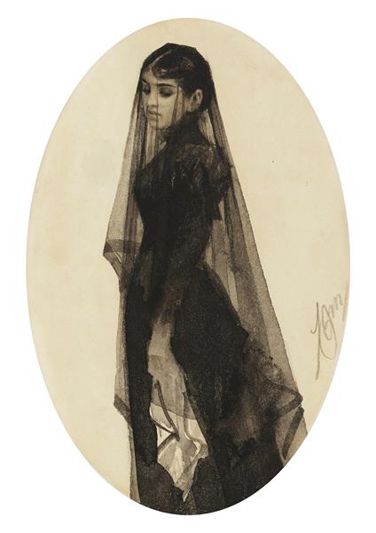 The Widow, c.1882 - 1883 - Андерс Цорн
