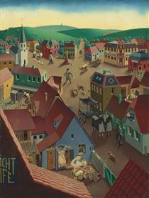 Small town in Baden during daytime - Georg Scholz