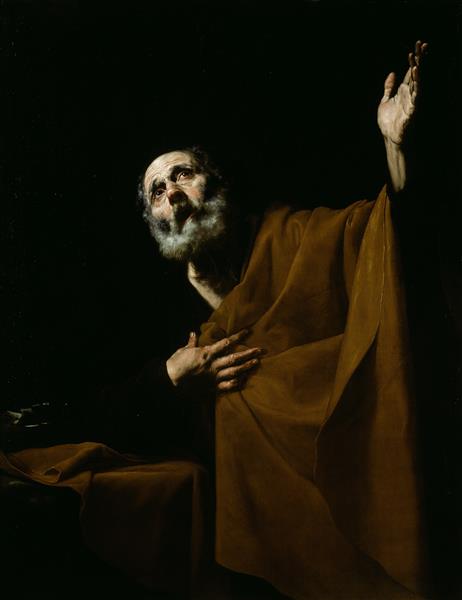 Penitent Saint Peter - Jusepe de Ribera