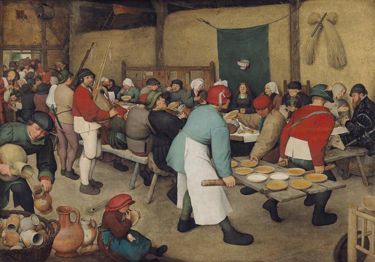A Boda Camponesa, 1568 - Pieter Bruegel o Velho