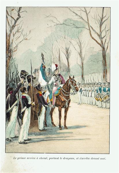 Le Prince Arriva À Cheval, Portant Le Drapeau, Et S'arrêla Devant Moi, 1896 - Жюльен Ле Блан
