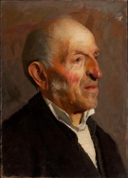 Head of an old man, 1890 - Giuseppe Pellizza