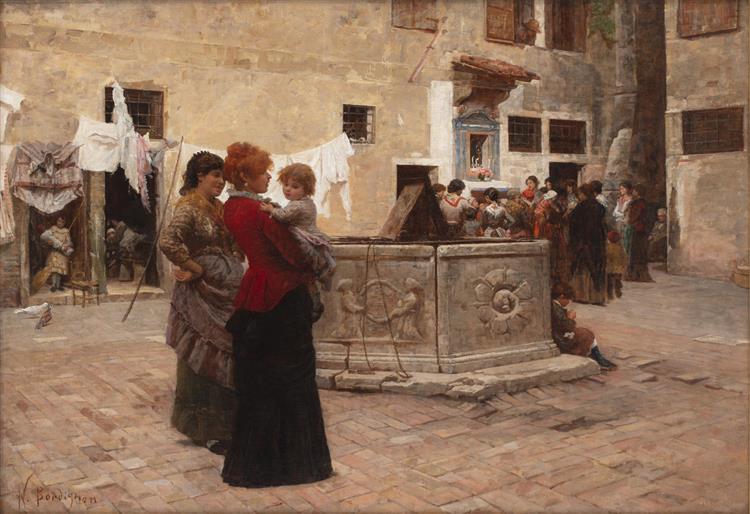 The month of Mary in Venice, 1884 - Noè Bordignon