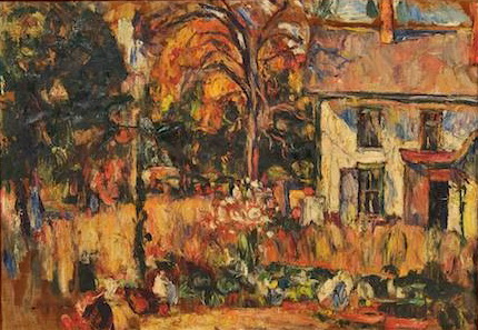 White House with Trees - Abraham Manievich