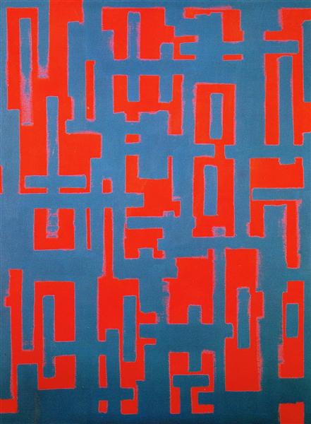 Untitled (Red and Gray), 1950 - Ad Reinhardt