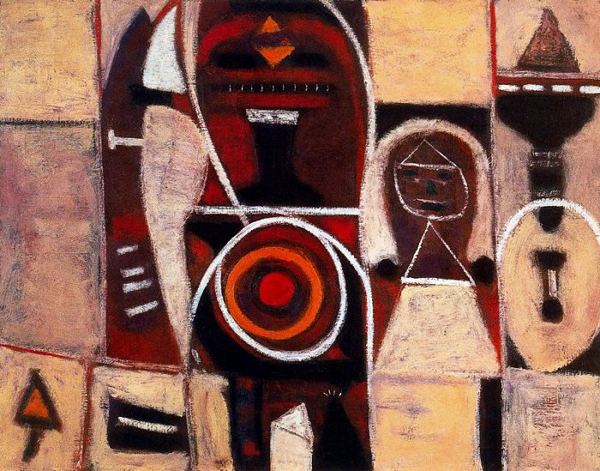 Pink and Indian Red, 1946 - Adolph Gottlieb