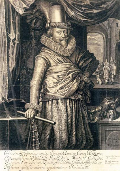 Portrait of Frederick Hendrick, Prince of Orange Nassau, 1619 - Adriaen van de Venne