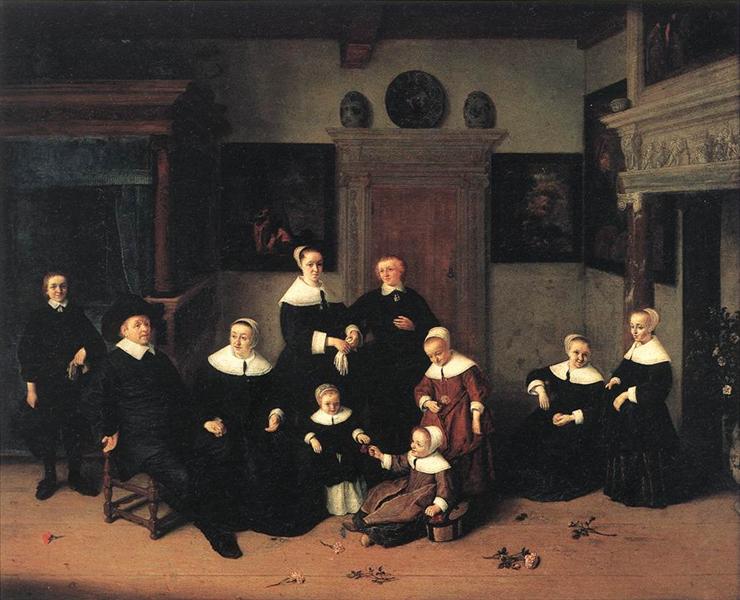 Portrait of a Family, 1654 - Адриан ван Остаде