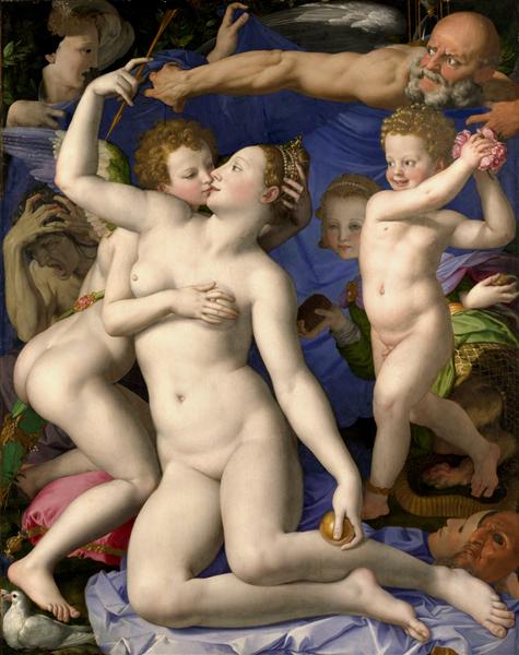 An Allegory with Venus and Cupid, c.1542 - Аньоло Бронзіно