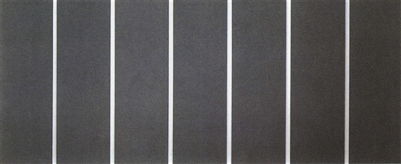 Horizontal Painting in 7 Vertical Parts, 1996 - Alan Charlton