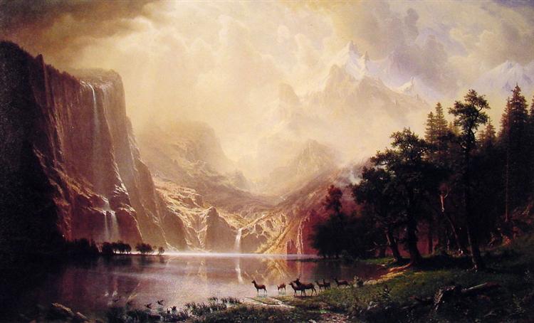 Among the Sierra Nevada Mountains, California, 1868 - Альберт Бірштадт