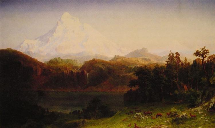 Mount Hood, Oregon, 1865 - 阿爾伯特·比爾施塔特