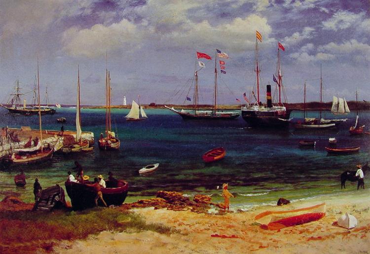 Nassau Harbor, c.1877 - 阿爾伯特·比爾施塔特